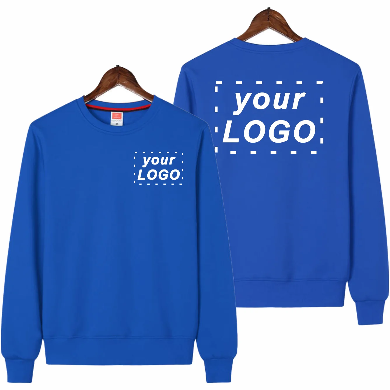 Men's Casual Sweater Custom Printed Embroidery Company Logo Clothing Solid Color Pullover Fashion Winter Casual Sweatshirt 4xl 3