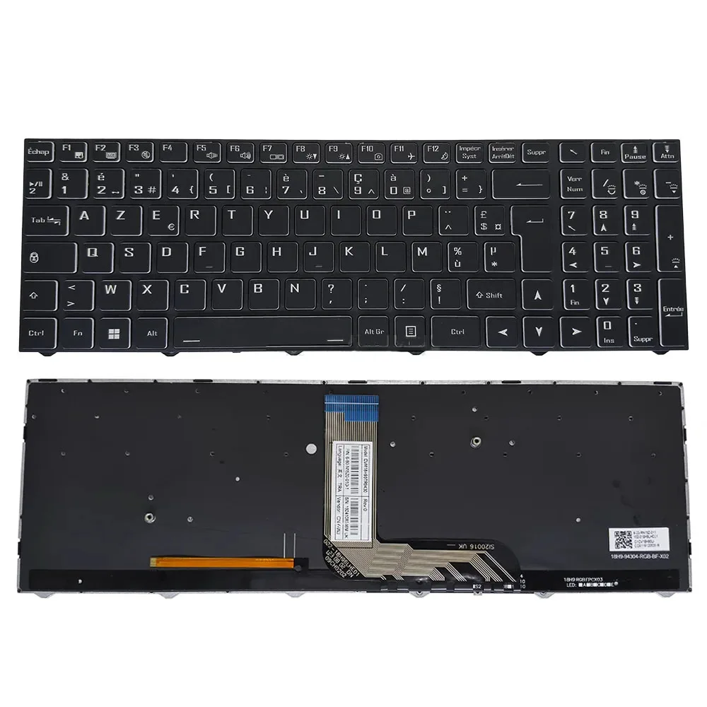 

For Clevo PC50DR PB50RF PC50HS PC50DD2 PC50DC PC50DC-D PC50DD2-D PC50DF1 PC50DN2 FR French backlit clavier keyboard