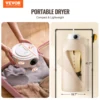 VEVOR Portable Clothes Dryer w/ Dryer Bag 600W Foldable Mini Dryer w/ 5-H Timer & LED Display for Apartments Dorms RVs or Hotels 2