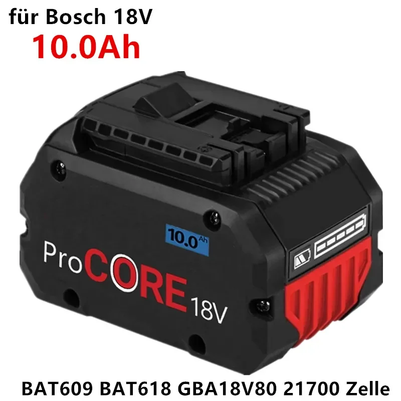 

CORE18V 10,0Ah ProCORE Ersatz Batterie für Bosch 18V Professionelle System Cordless Werkzeuge BAT609 BAT618 GBA18V80 21700 Zelle