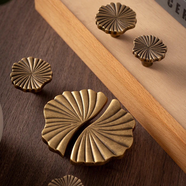 vintage brass drawer knob for cupboard furniture
