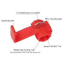 10-50pcs Wire Cable Connectors Scotch Lock Electric Quick Splice Terminals Crimp Non Destructive Without Breaking Line AWG 22-18 - Image 4