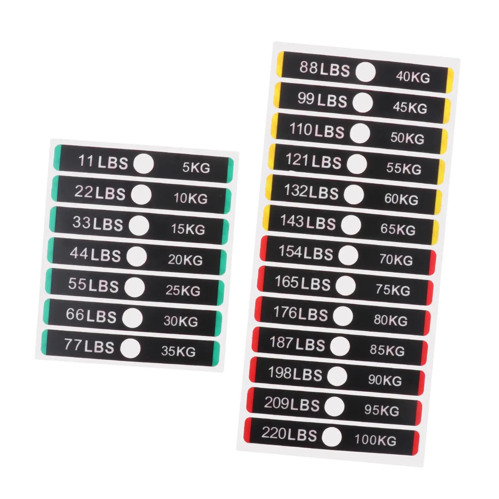 Weight-Stickers-Self-Adhesive-Weight-Tags-with-Weight-Stack-Pin-Hole ...