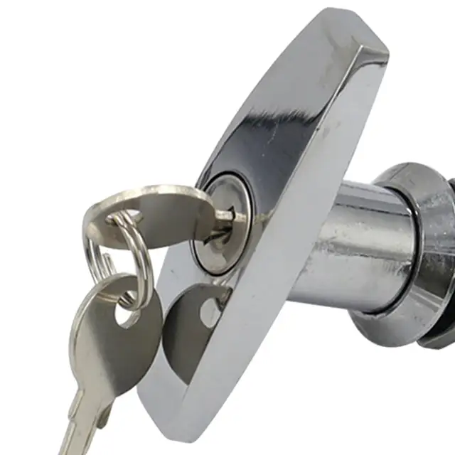 Serratura Con Maniglia A T Per Capannone - Con 2 Chiavi, Per Camion, Rimorchio, Camper - Foto 5