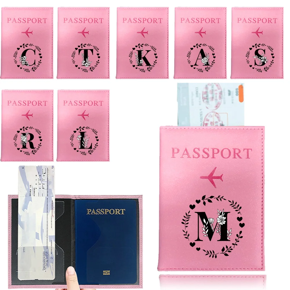 

Passport Cover Waterproof Travel Passport Sleeve Business Passport Holder ID Cover Garland Letter Series