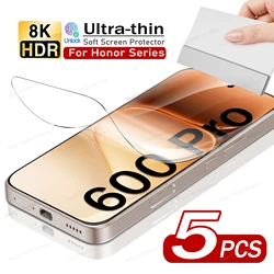 Ultra - Thin Hydrogel Film Soft HD Screen Protector, Pack of 5 for Honor 600 Pro (5pcs Hydrogel Film)