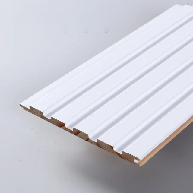 10 Pcs 2300MMX140MMX9MM Flut Wall Panel Wood Color Interior Decoration International Customize Building Material 3