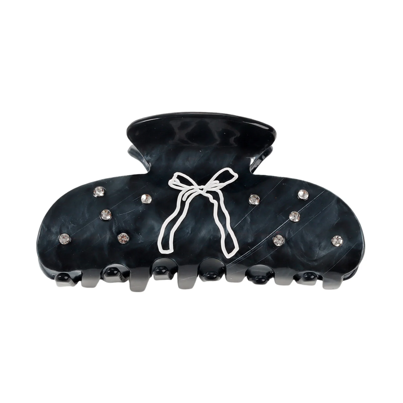 Koreanischer Stil Haarklammer mit süßem Schleifenmuster, Azetat-Haarspange, exquisite, trendige Haifisch-Haarklammer, Mädchen-Haaraccessoire – Detail 15