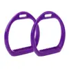 Horse Riding Lightweight Aluminum Saddle Stirrups Pad for Western  Sports 6