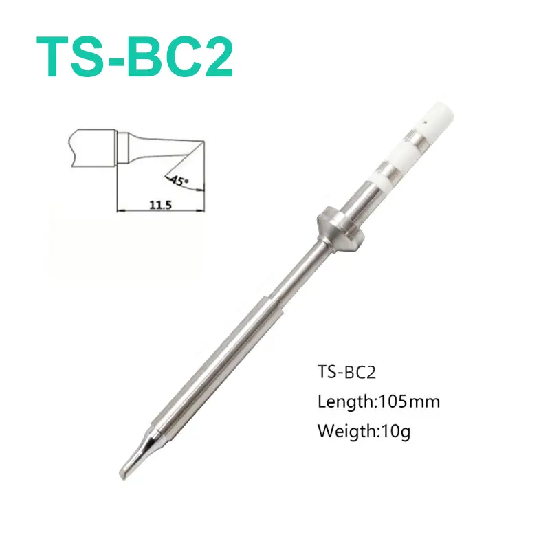 TS100 Mini Welding Horseshoe Sharped TS-BC1 TS-BC2 TS-BC3 TS-C1 TS-C4 Soldering Iron Tip for TS100 TS101 T85 Pin64 Pinecil V1 V2 image 6