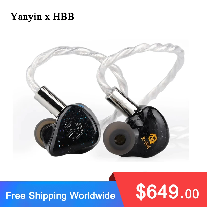 

Yanyin x HBB Mahina 2EST + 4BA + 1DD Tribrid Earphone Hifi In-Ear Monitor