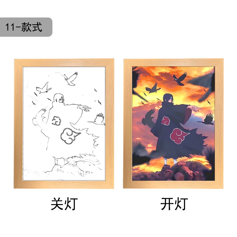 Naruto Anime Photo Frame Night Light Box