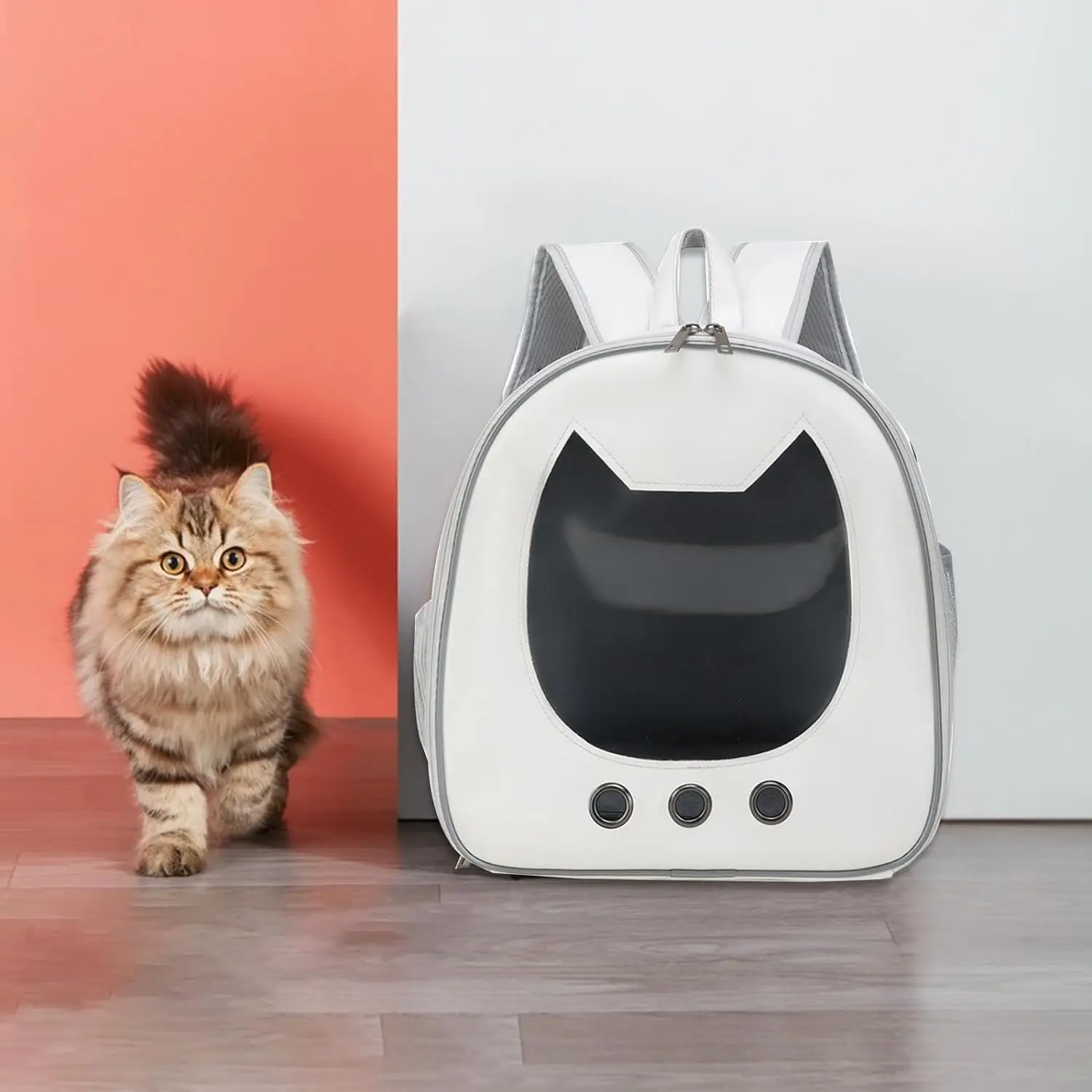 

Рюкзак для домашних животных, уличная дорожная сумка для щенков, собак, кошек, Воздухопроницаемый портативный рюкзак-переноска в виде капсулы