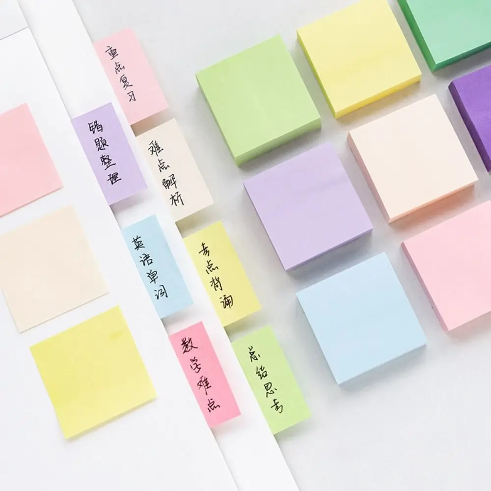 

10Books/Set Mini Sticky ​Notes Multi-functional Scrabooking Square Times Sticky DIY Memo Pad Students