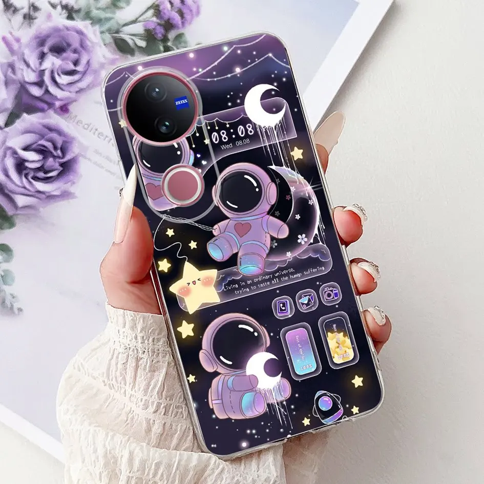Luxury Marble Lion Soft Silicone Clear Bumper Case