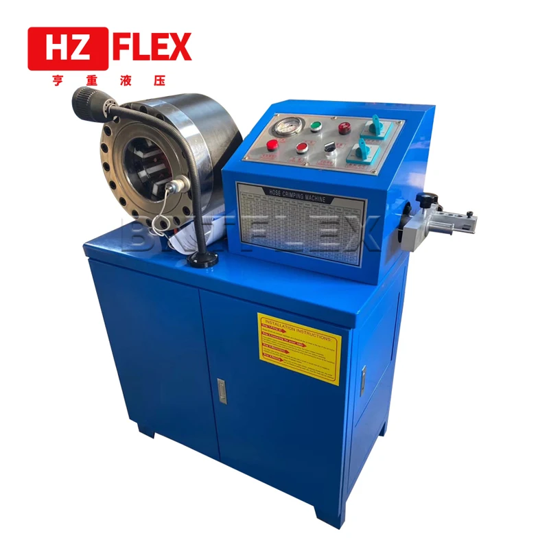 

380v 3kw 2 inch HZ-50D semi-automatic hydraulic hose crimping & skiving machine with full sets of dies and skiving blade