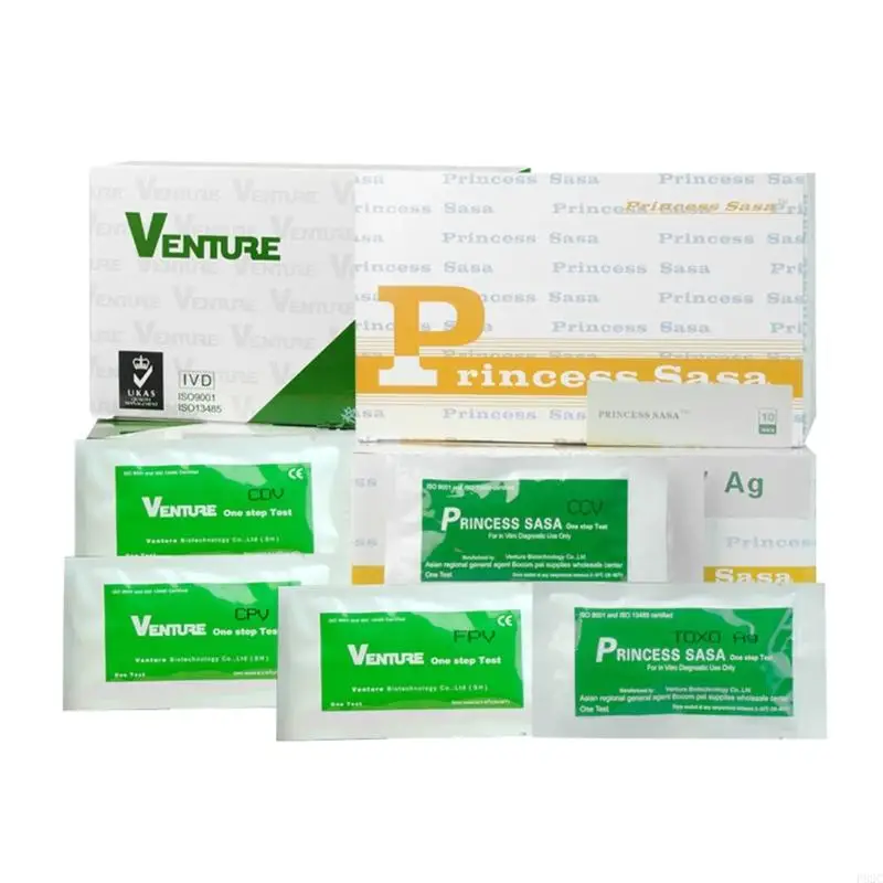 P82C 20pcs CPV CDV FPV TOXO CCV Test for Dogs or Cats Test Kits for Detecting Harmful Internal Parasites and Worm in Your Pet