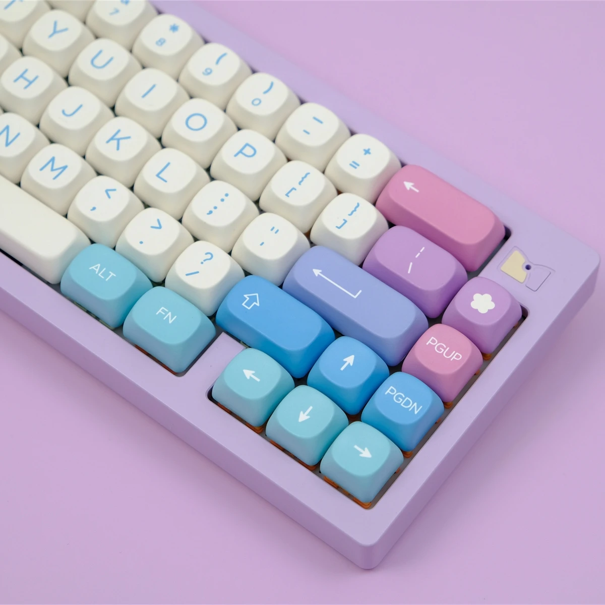 Pbt Fairy Keycaps para Teclado Mecânico Semelhante ao Perfil Xda Dye-sub Keycap Moa para Drunkdeer A75 Faça Você Mesmo Personalizado 125 Chaves