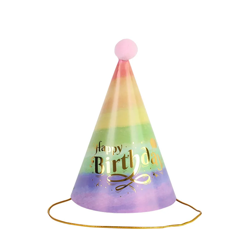 Party Hat Birthday Crown 5PCS Paper Cone Birthday Hats for Party Decorations