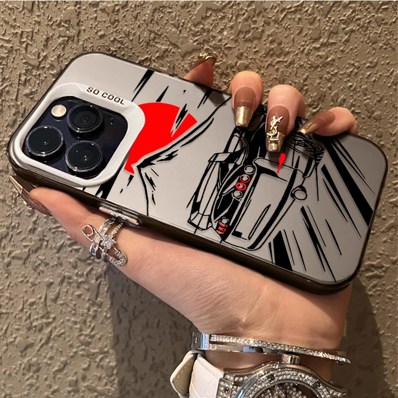 JDM Sports Drift Racing Matte Back Phone Case