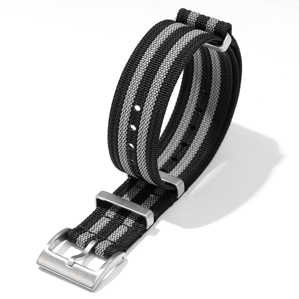 Braided Nylon Military Watch Strap - Comfortable Woven Wristband for Men & Women