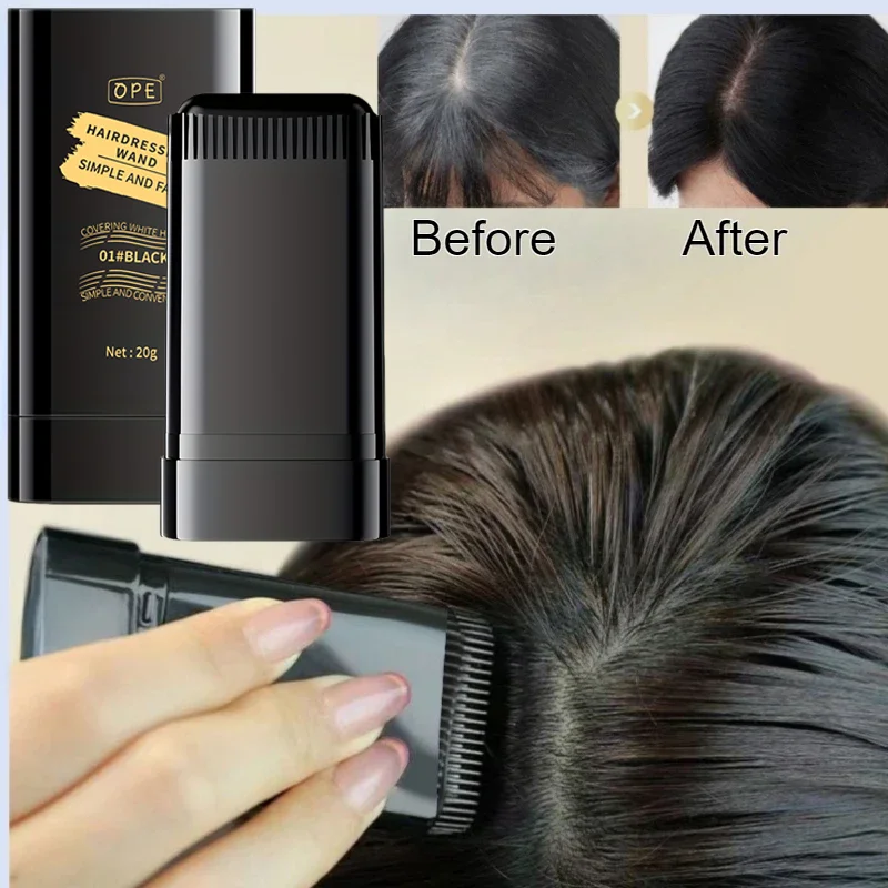 Multicolor Gray Hair Covering Stick - Instant Root Touch-Up and Temporary Hair Dye