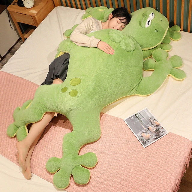 60/80/100CM Lovely Giant Frog Plush Toys Funny Frog Mat Stuffed