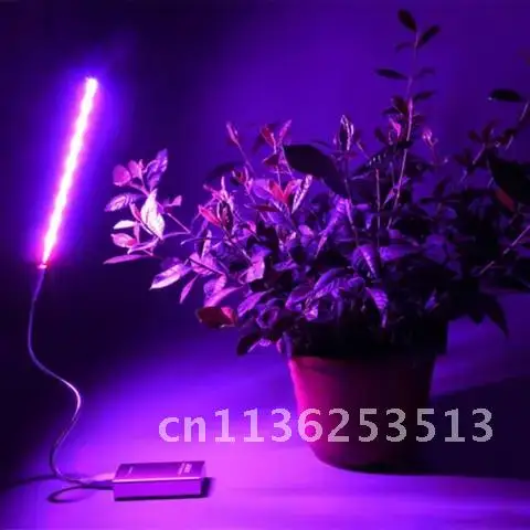 

Гибкая фитолампа с зажимом, фотолампа с полным спектром, USB, 2,5 Вт, 5 В, лампа для роста растений, лампа для внутреннего роста, Прямая поставка