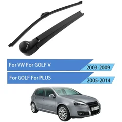 Premium Rear Wiper Blade Arm and Windshield Cleaner - VW (Black)