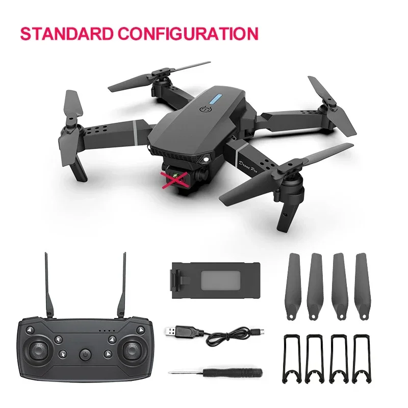 E88 Pro WIFI FPV Drone Wide Angle HD Camera Height Hold Foldable Quadcopter Helicopter
