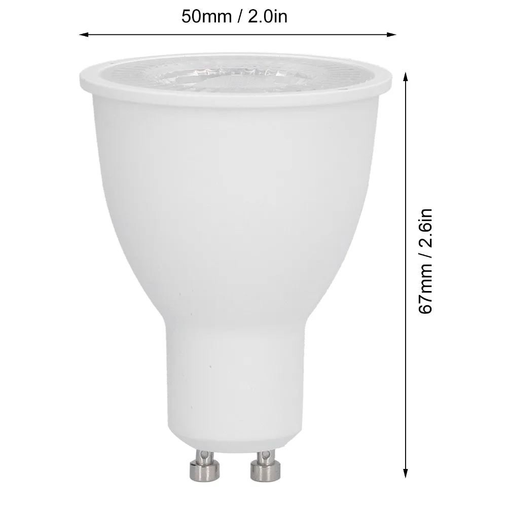 4팩 장수명 GU10 LED 전구 10W 1100LM 내장형 LED 전구 38 ° 빔 각도 조절 가능 AC100-265V 매립형 조명 전구 호텔용