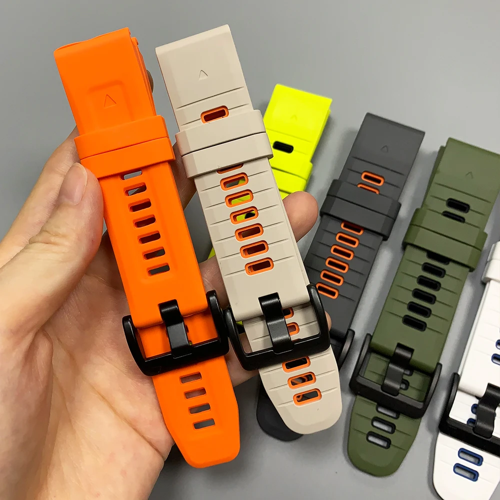 Versatile Quick Fit Silicone Sports Strap - 26mm & 22mm