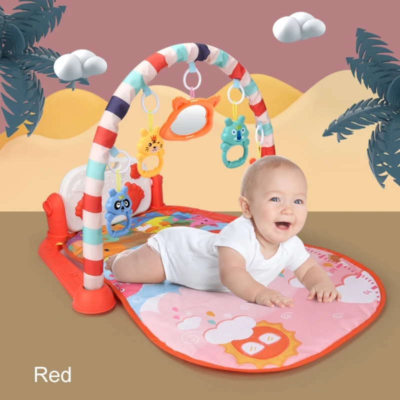 Infant Bed Around Rattle Hanging Toy with Inside Baby Game Pad
