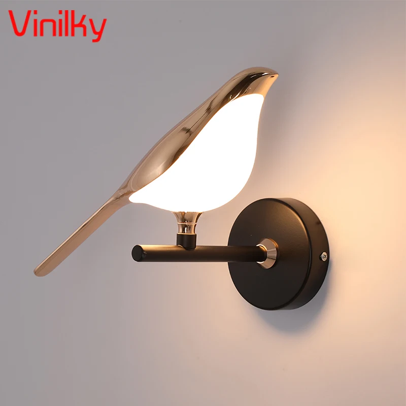 Bird Wall Light Fixture Night Lights Wall Sconces Lamps For Bedroom Bedside Decoration led wall lamp wall light