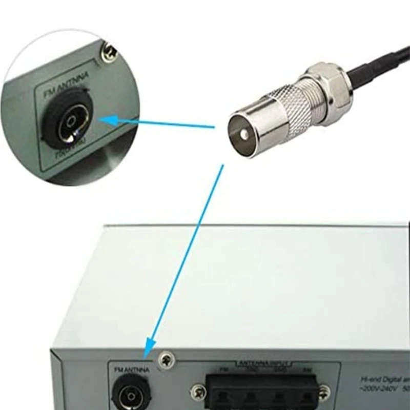 50 ohm AM/FM Antenna Stereo Receiver Home Theater Receiver Tuner Magnetic Base FM Radio Antenna For Indoor Video Accessory radio antenna