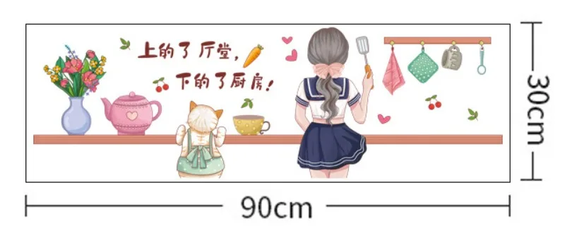 Description Picture 2 of itemKitchen high-temperature and oil smoke resistant tiles, wall waterproof and moisture-proof self-adhesive transparent stickers