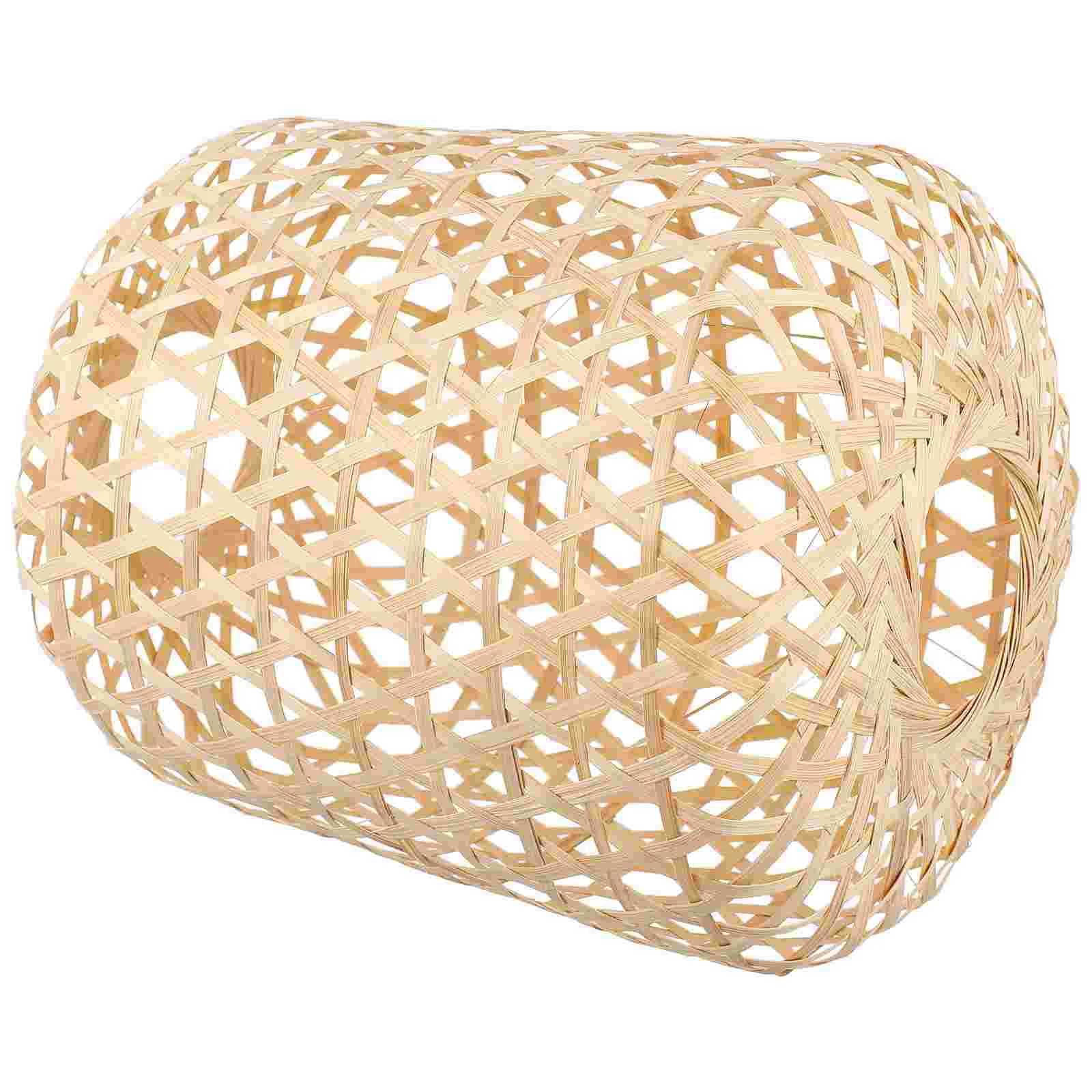 

Bamboo Lampshade Cover Lantern Weaving Chandelier Lampshades Ceiling to Weave Home