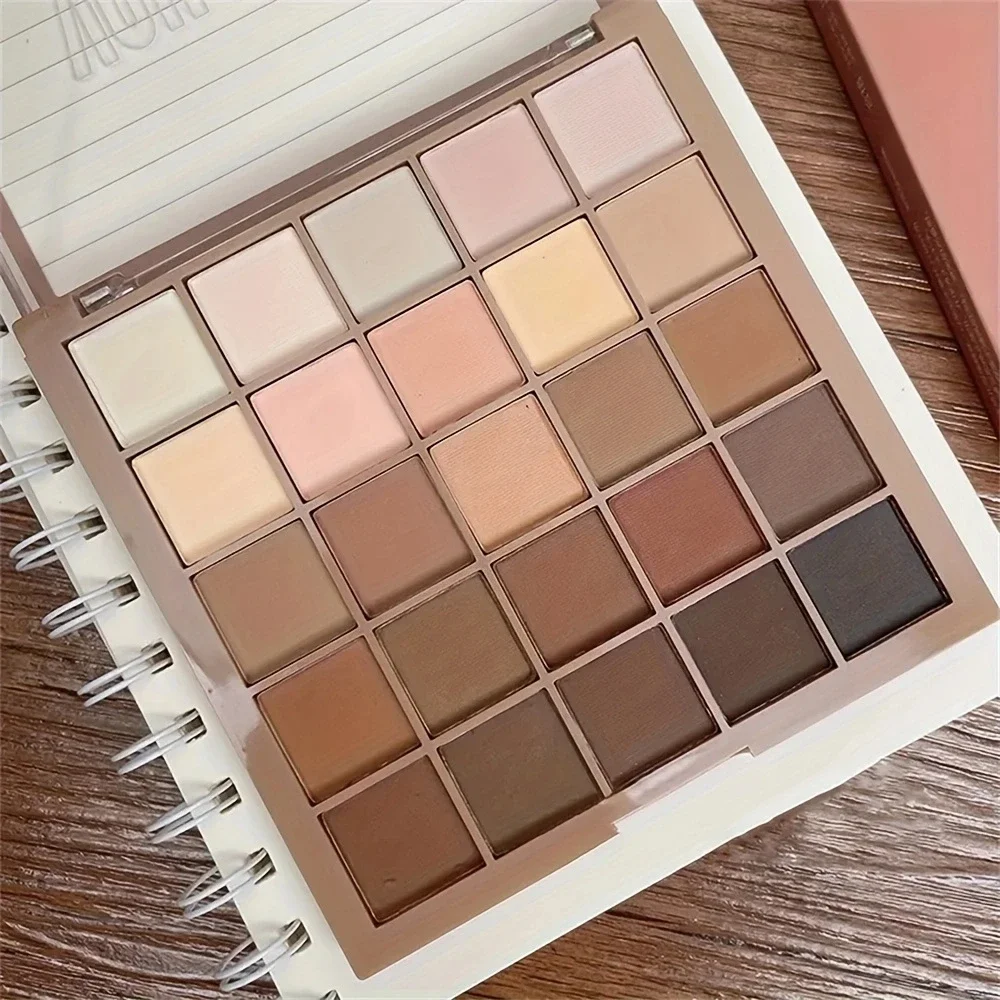 25 Color Eyeshadow Palette Neutral Gray and Brown Earthy Tone Coffee and Chocolate Style Makeup Shadows for Eyes Maquiagem eye shadow eye shadow plate