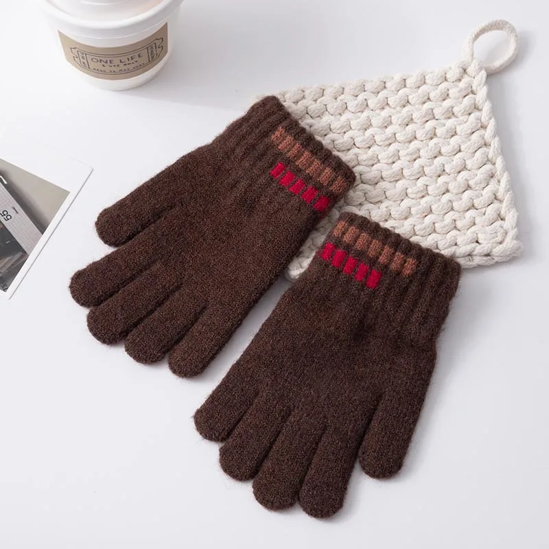 2 Paia Di Guanti Invernali Per Bambini In Pile E Maglia – Morbidi, Caldi E Perfetti Per Il Freddo (Rosa E Grigio)