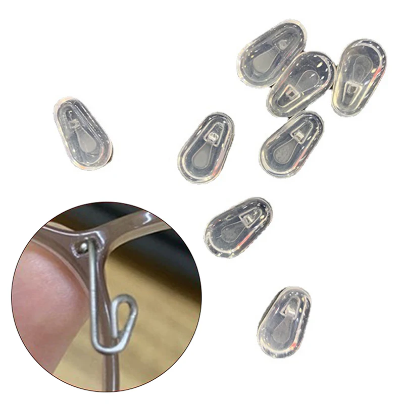 5 Paar superweiche Silikon-Nasenpads für Brillen, Push-In-Silikon-Luftkammer-Nasenpads für optische Brillen – Detail 8