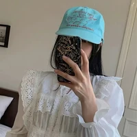 New Unisex Niche Unicorn Letters Embroidery Baseball Hats Flat Eave Sunshade Korean Peaked Caps Versatile Fashion Personal ins - Image 3