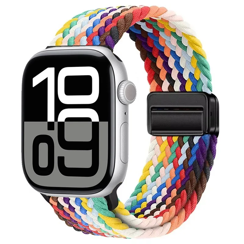 Nylon Braided Magnetic Strap for Apple Watch - Comfortable and Stylish Design