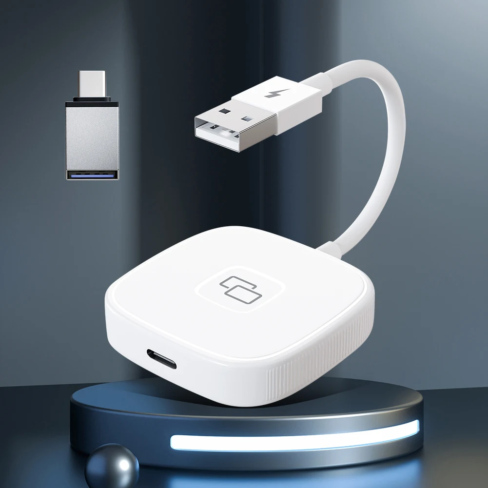 Adaptador de CarPlay inalámbrico para IOS y Android, adaptador de cable a  inalámbrico, Dongle automático, BT5.0, WiFi 2,4G y 5G con USB C,  convertidor OTG - AliExpress