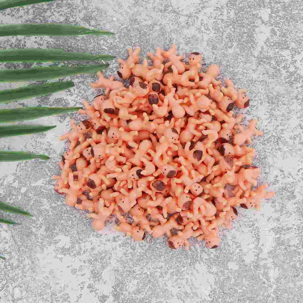 

100pcs Plastic Baby Decors Mini Birthday Party Favors Gifts for Infants Toddlers (1) Skin Color