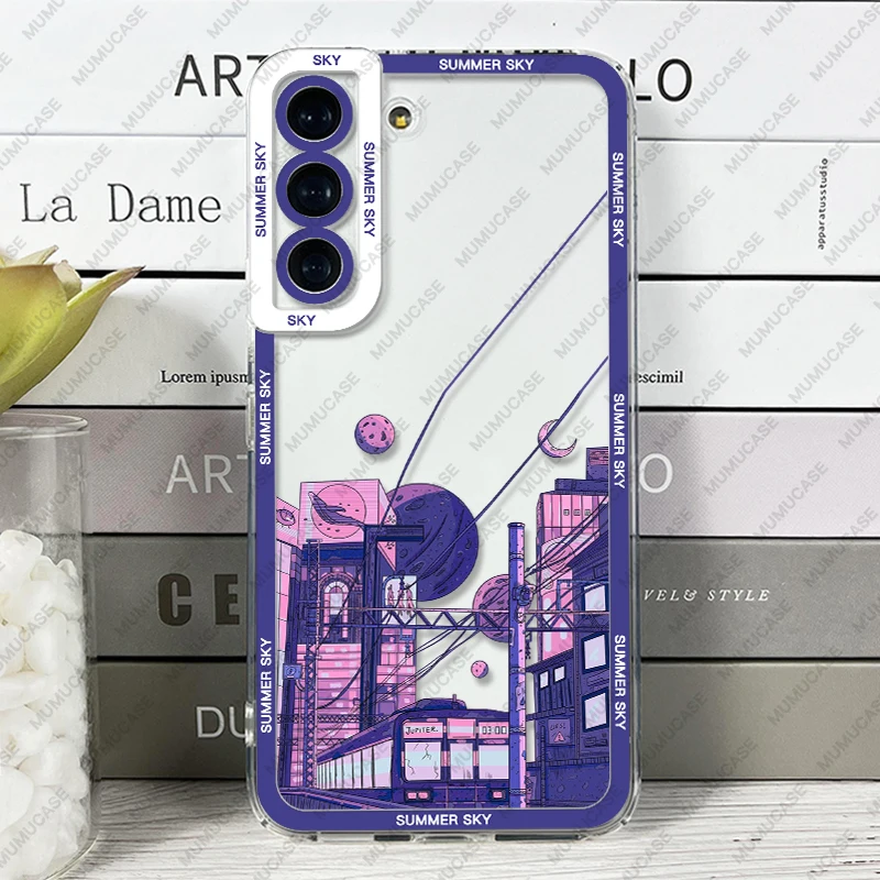 thumbnail image 1 of Summer Sky Case For Samsung Galaxy S24 S20 S21 S22 S23 Plus FE Ultra Soft Cover, 1 of 5
