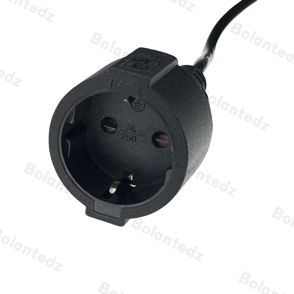 EU European Power Extension Cord,Germany Male to Female Power Extension Cord Cable for PC Computer PDU UPS 0.3M