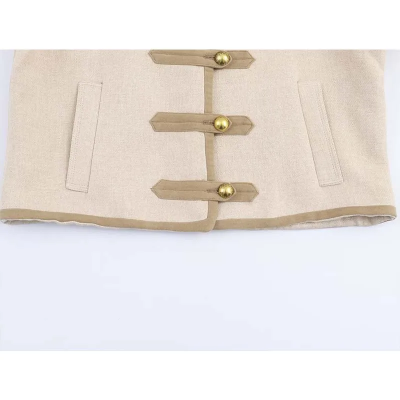 Women Jacket 2025 New Autumn Fashion Long Sleeve Jackets Coat Chic Rope Knot Buckle Female High Street Casual Outerwear ﻿