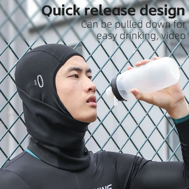 WEST BIKING Warm Cycling Headgear Winter Windproof Full Face Mask High Elastic Breathable Balaclava Hat Men Women Cycling Cap