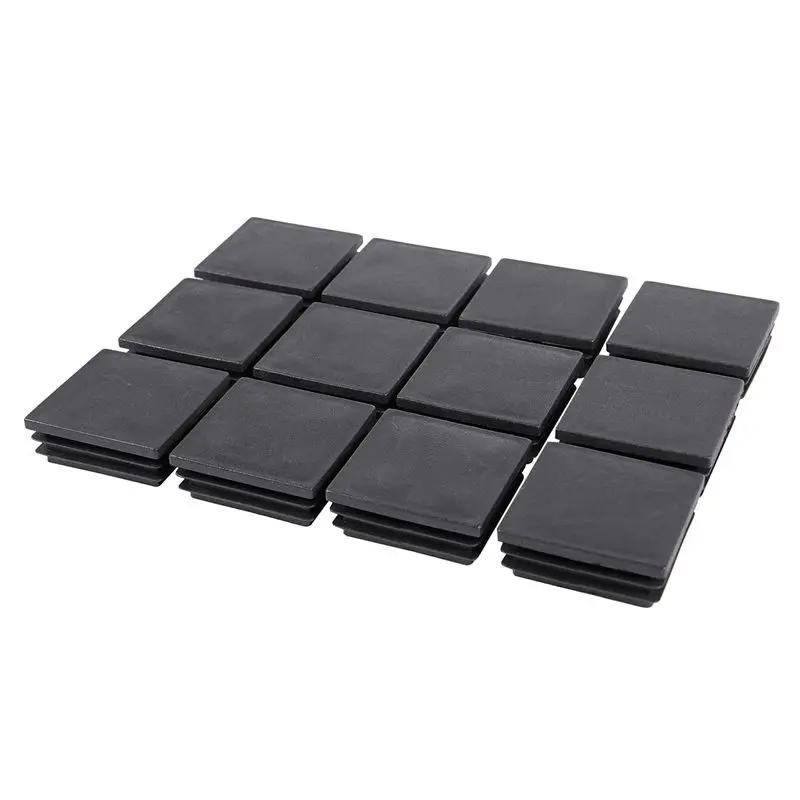 NALFI-50Mm X 50Mm 플라스틱 사각 엔드 블라인드 플러그 캡 파이프 인서트 72개