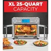 Dual Zone 360 Air Fryer Oven Combo with French Door, 25 QT Extra Large Cook Two Foods in Different Ways, Up to 60% Faster 5